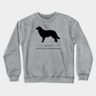 Australian Shepherd Black Silhouette Crewneck Sweatshirt